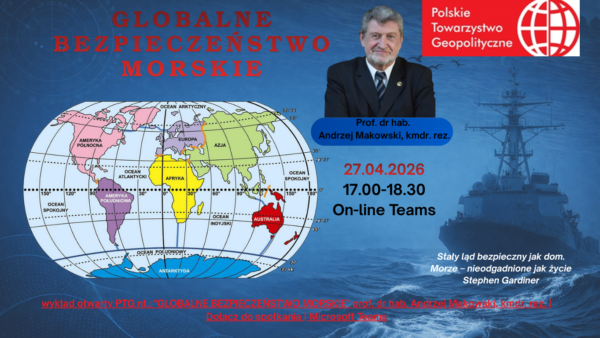 Wykład otwarty: Globalne bezpieczeństwo morskie – zapraszamy