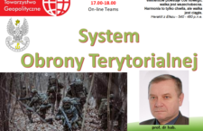 Wykład otwarty: “System Obrony Terytorialnej” prof. Jakubczaka